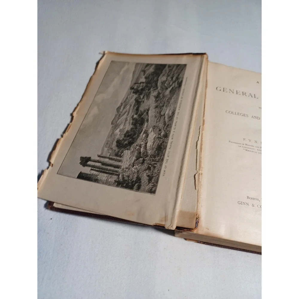 Vintage General History Colleges And High Schools Philip V N Myers 1897 Brown HC
